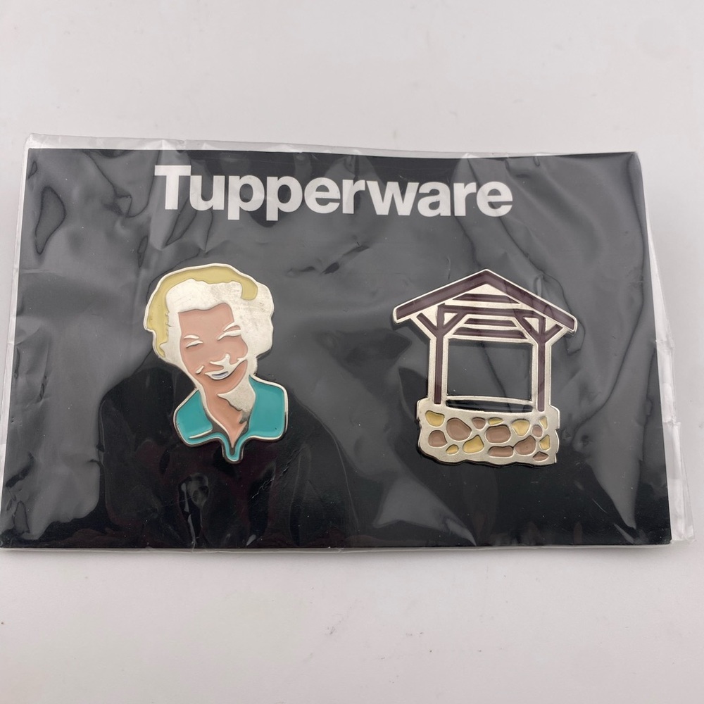 Tupperware Exclusive Silver Enamel Pins